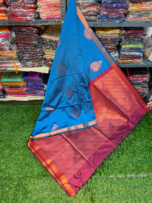 Authentic Kanjivaram Silk Sarees - Nivnyaa Fashion