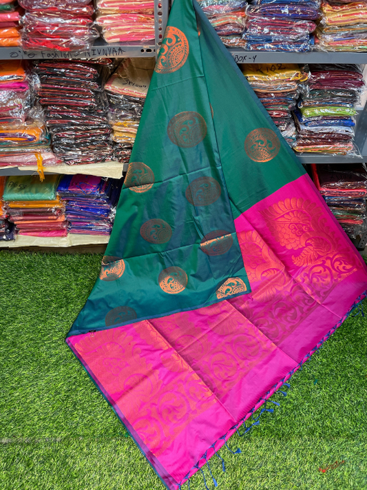 Authentic Kanjivaram Silk Sarees - Nivnyaa Fashion