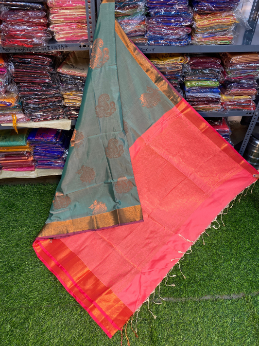 Authentic Kanjivaram Silk Sarees - Nivnyaa Fashion