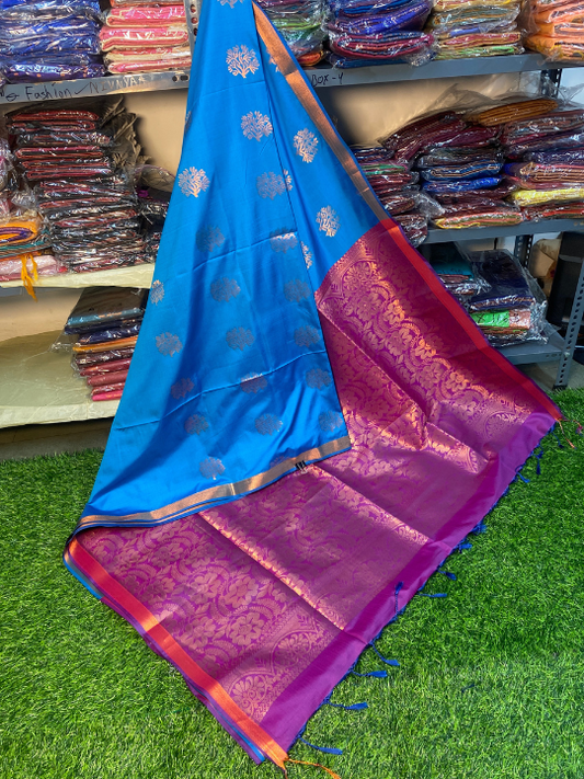 Authentic Kanjivaram Silk Sarees - Nivnyaa Fashion